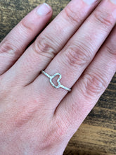 Load image into Gallery viewer, Sterling Silver Open Heart Ring - by Via Francesca