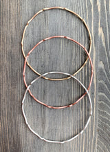 Load image into Gallery viewer, Wave Bangle Bracelet - Copper, Brass or Sterling Silver - by Via Francesca