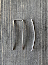 Load image into Gallery viewer, Minimalist Hammered Ear Climbers - Rose Gold, Gold or Sterling Silver - by Via Francesca