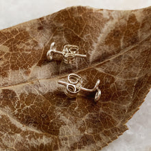 Load image into Gallery viewer, Minimalist Infinity Stud Earrings - Sterling Silver, Gold Filled or Rose Gold Filled