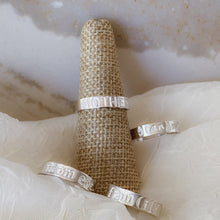 Load image into Gallery viewer, Personalized Sterling Silver Band Ring - by Via Francesca
