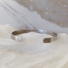 Load image into Gallery viewer, Personalized Hand Stamped Aluminum Cuff Bracelet - Mom Est. - by Via Francesca