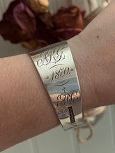 Load image into Gallery viewer, Antique Sterling Silver Spoon Bracelet with Engraving