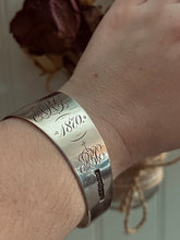 Load image into Gallery viewer, Antique Sterling Silver Spoon Bracelet with Engraving