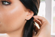 Load image into Gallery viewer, Minimalist Infinity Stud Earrings - Sterling Silver, Gold Filled or Rose Gold Filled