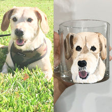 Load image into Gallery viewer, Coffee Mug with Personalized Pet Portrait - Hand Painted - by Via Francesca
