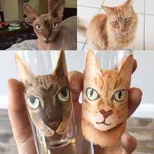 Load image into Gallery viewer, Shot Glass with Personalized Pet Portrait - Hand Painted - by Via Francesca