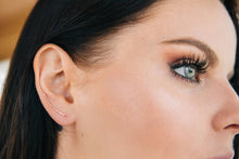 Load image into Gallery viewer, Minimalist Hammered Ear Climbers - Rose Gold, Gold or Sterling Silver - by Via Francesca