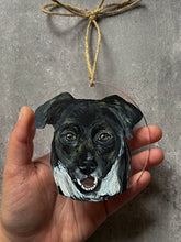 Load image into Gallery viewer, Custom Acrylic Ornament - Hand Painted Pet Portrait - by Fracesca