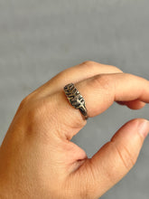 Load image into Gallery viewer, Fern Leaf Ring - Size 7.5 - Mixed Metal Copper &amp; Sterling Silver
