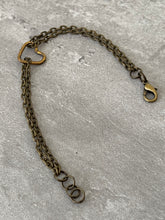 Load image into Gallery viewer, Brass Heart Bracelet

