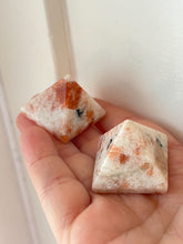 Load image into Gallery viewer, Sunstone Pyramid - Small - Good Vibes
