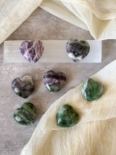 Load image into Gallery viewer, Fluorite Heart - Medium - Peace // Focus
