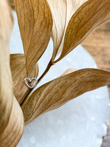 Heart Nose Stud - Sterling Silver // 14K Gold Filled // or Rose Gold Filled - by Via Francesca
