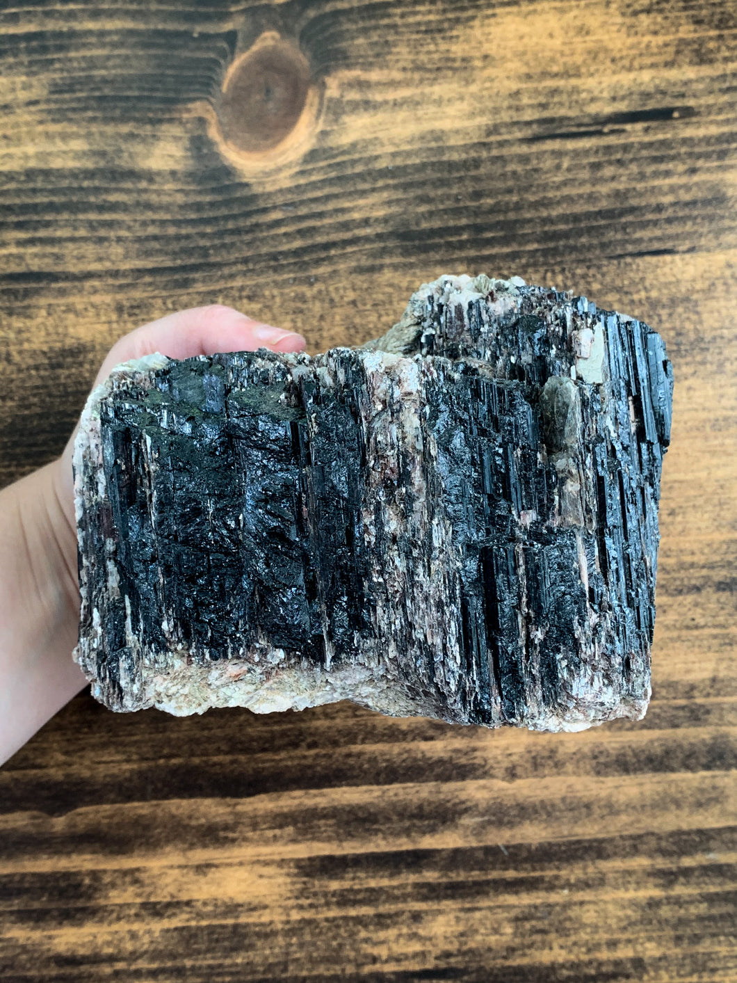 Black Tourmaline with Mica - Protection // Grounding