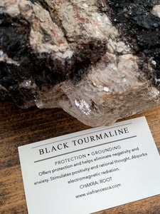 Black Tourmaline with Mica - Protection // Grounding