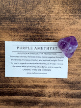 Load image into Gallery viewer, Tumbled Amethyst - Intuition // Spirituality // Protection
