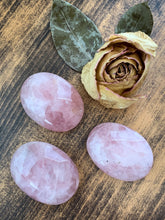 Load image into Gallery viewer, Rose Quartz Palm Stone - Unconditional Love // Understanding
