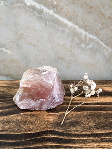 Rough Rose Quartz Chunk - 154g - Unconditional Love // Understanding