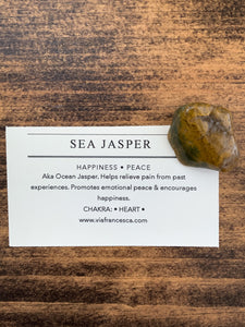 Tumbled Sea Jasper - Happiness // Peace