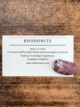 Load image into Gallery viewer, Tumbled Rhodonite - Heal // Love
