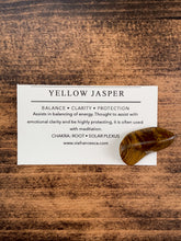 Load image into Gallery viewer, Tumbled Yellow Jasper - Balance // Clarity // Protection
