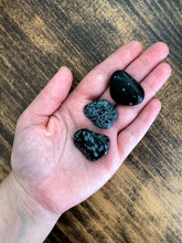 Load image into Gallery viewer, Tumbled Snowflake Obsidian - Calm // Accept Change

