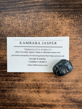 Load image into Gallery viewer, Tumbled Kambaba Jasper - Tranquility // Stability

