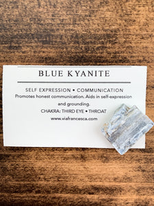 Rough Blue Kyanite Specimen - Self Expression // Communication