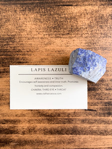 Rough Lapis Lazuli Specimen - 75g - Awareness // Truth