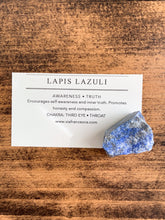 Load image into Gallery viewer, Rough Lapis Lazuli - Awareness // Truth
