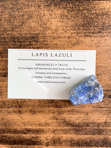 Rough Lapis Lazuli - Awareness // Truth