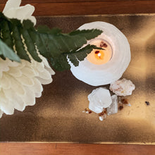Load image into Gallery viewer, Selenite Candle Holder - Cleanse // Protection // Peace
