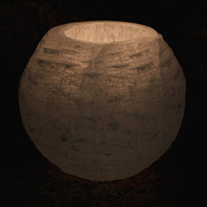 Selenite Candle Holder - Cleanse // Protection // Peace