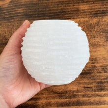 Load image into Gallery viewer, Selenite Candle Holder - Cleanse // Protection // Peace
