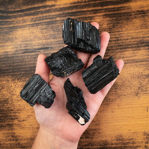 Rough Black Tourmaline - Protection // Grounding