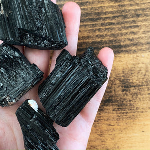 Rough Black Tourmaline - Protection // Grounding