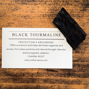 Rough Black Tourmaline - Protection // Grounding