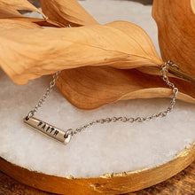 Load image into Gallery viewer, Personalized Double-Sided Bar Bracelet - Made with a Vintage Fork Tine - by Francesca
