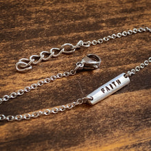 Load image into Gallery viewer, Personalized Double-Sided Bar Bracelet - Made with a Vintage Fork Tine - by Francesca
