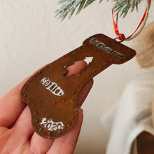 Load image into Gallery viewer, - Personalized - Rusty Tin Stocking Ornament - Hand Stamped &amp; Custom - by Francesca
