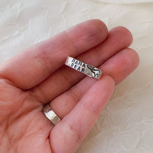 Load image into Gallery viewer, Personalized Hammered Sterling Silver Band Ring - by Via Francesca
