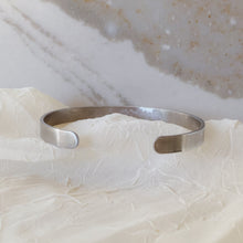 Load image into Gallery viewer, Personalized Hand Stamped Aluminum Cuff Bracelet - Mom Est. - by Via Francesca
