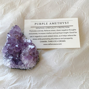 Amethyst Cluster - 110g - Intuition // Spirituality // Protection