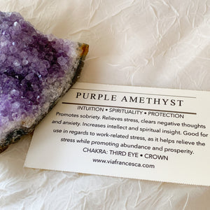 Amethyst Cluster - 126g - Intuition // Spirituality // Protection