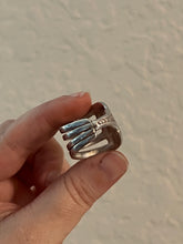 Load image into Gallery viewer, &quot;Be Kind&quot; Sterling Silver Vintage Fork Ring - Hand Stamped - Size 7 1/2
