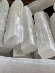 Selenite Stick - 3" Selenite Wand - Cleanse // Protection // Peace