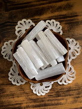 Load image into Gallery viewer, Selenite Stick - 3&quot; Selenite Wand - Cleanse // Protection // Peace

