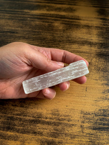 Selenite Stick - 3" Selenite Wand - Cleanse // Protection // Peace