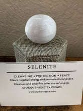 Load image into Gallery viewer, Selenite Sphere - Cleanse // Protection // Peace
